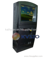 Wall mounted card issuing kiosk