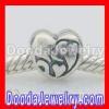 european silver Love In Heart charm bead wholesale