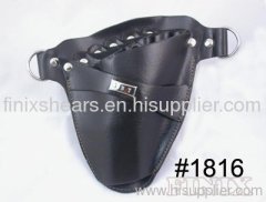 High Quality 5 pairs of scissors Leather Scissor Holster