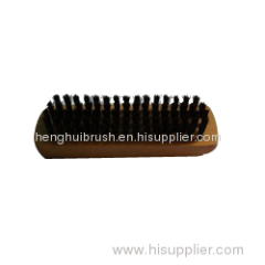 Wooden shoe brush