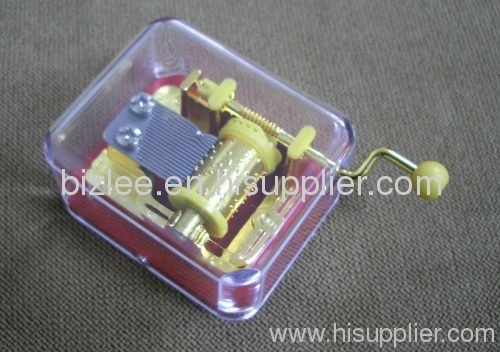 Plastic Handcrank Music Box