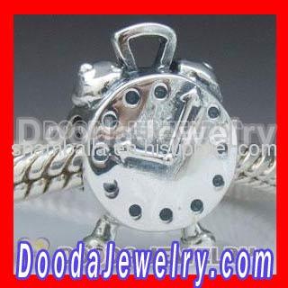 2012 european Sterling Silver Clock Charms Bead Wholesale