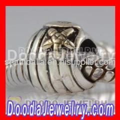 Wholesale Silver european Hive Bee Charms Beads