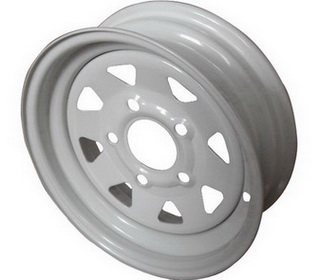 white Trailer wheel rims