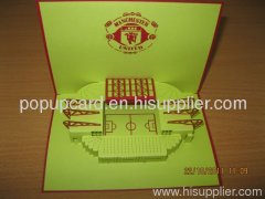 Manchester United - Handmade 3D pop-up greeting card