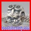 Cheap european Silver Owl Charms Beads
