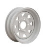 white trailer wheel rims