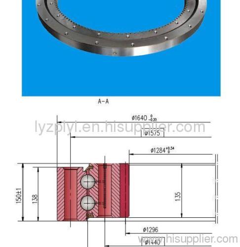 double-row ball slewing bearing with internal gear