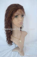 16''4# deepwave remy indian human hair full lace wig