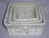 storage willow basket with liner