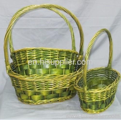 woven fancy wicker basket for gift