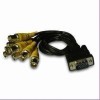 CCTV Matrix RG59 D-sub Cable with Nickel-plated BNC/DB15 Connector and 75-5 Coaxial Cable Conductor