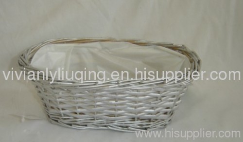 oval bread willow wicker basket