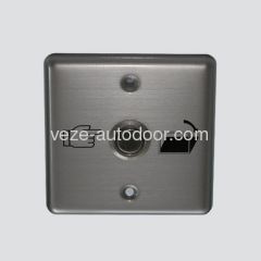Push button for swing doors