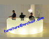 acrylic LED round portable bar