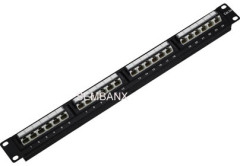 CAT5E 24 ports angled patch panel