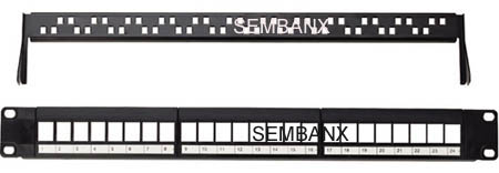 CAT5E 24 ports empty unloaded patch panel