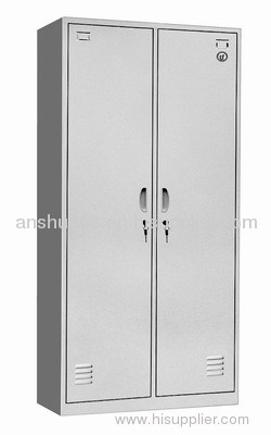 Two door steel locker