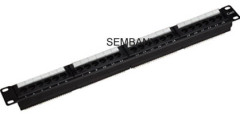 Cat6 24 ports Patch panel black