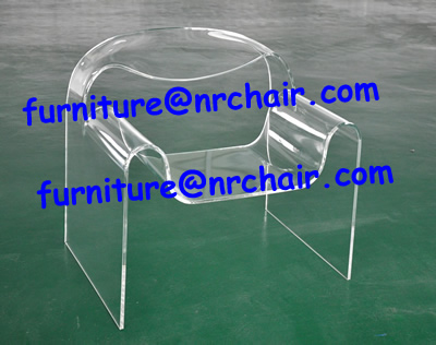 Acrylic wave chair