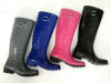 Croco rubber boots