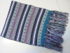 Winter jacquard knitted scarf