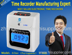 Electronic Time Recorder Portuguese S-990B