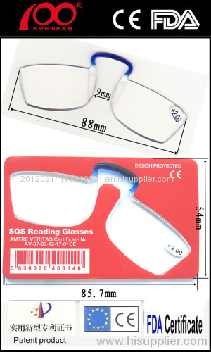 2012 Wallet Reader reading glasses , Emergency Reading Glasses