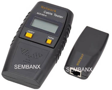 Multi-function cable tester with LCD