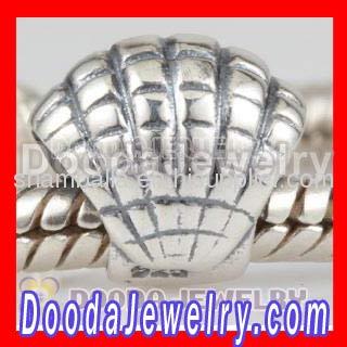 Fashion european Silver Seashell Charms For Bracelets
