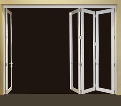 Bi folding closet door