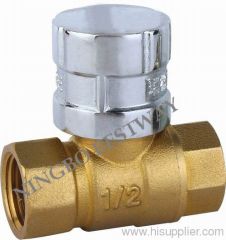 Brass Magnetic Lockable Ball Valve