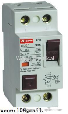 NFIN RCD RCCB ELCB Circuit Breaker