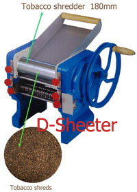 Tobacco shredder / Tobacco shredding machine / Tobacco cutter / Tobacco cutting machine 180mm/1mm (TSH18010)