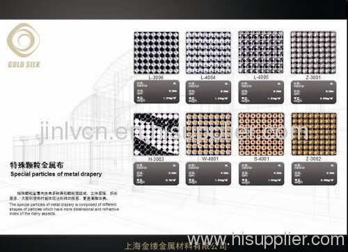 metal mesh fabric/metal sequin cloth