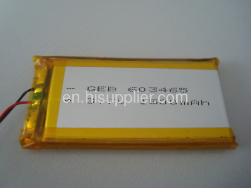 603465 3.7V 1500mAh lithium-ion polymer battery