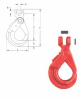 Shur-loc clevis hooks with positive locking latches