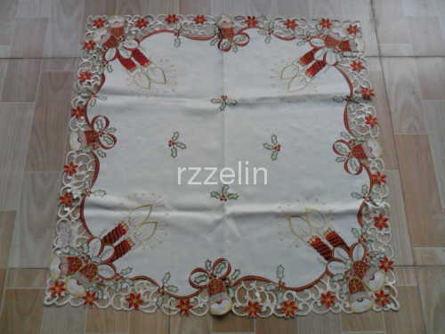 Bell pattern embroidered tablecloths