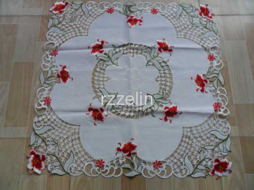 nice quality polyester embroidered tablecloths