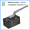 manifold hydraulic high pressure ball valve with 6 holes or 4 holes