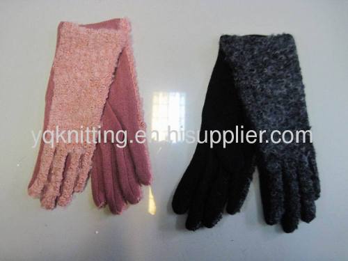 Fashion lady woven glove