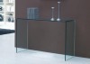 Glass console table