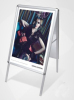 A board pavement sign swing frame display stand