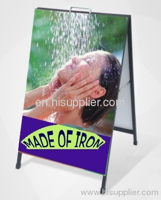 iron A board pavement sign swing frame display stand