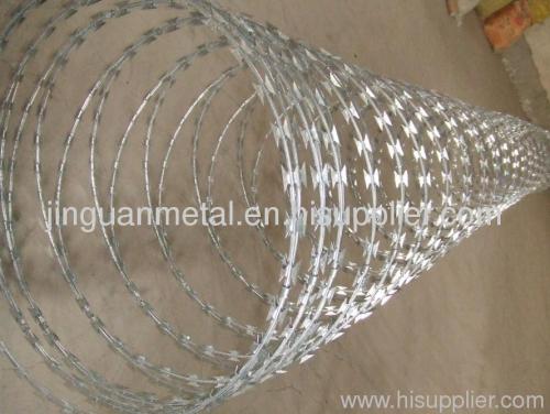 Galvanized Razor Barbed Wire