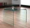 Glass side table