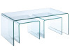 Glass nest coffee table