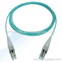 Fiber optic patch cord 10G OM3 aqua