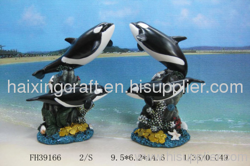 Resin Killer Whale Sculpture