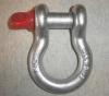 drop forged bow shackle with safty pin